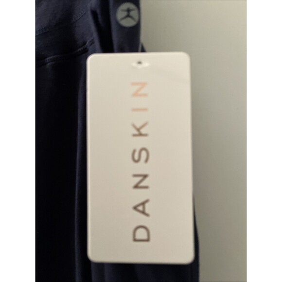 Danskin Women's Plus Size 3X Drawstring Cropped Pants Pockets Navy Blue - Picture 5 of 12